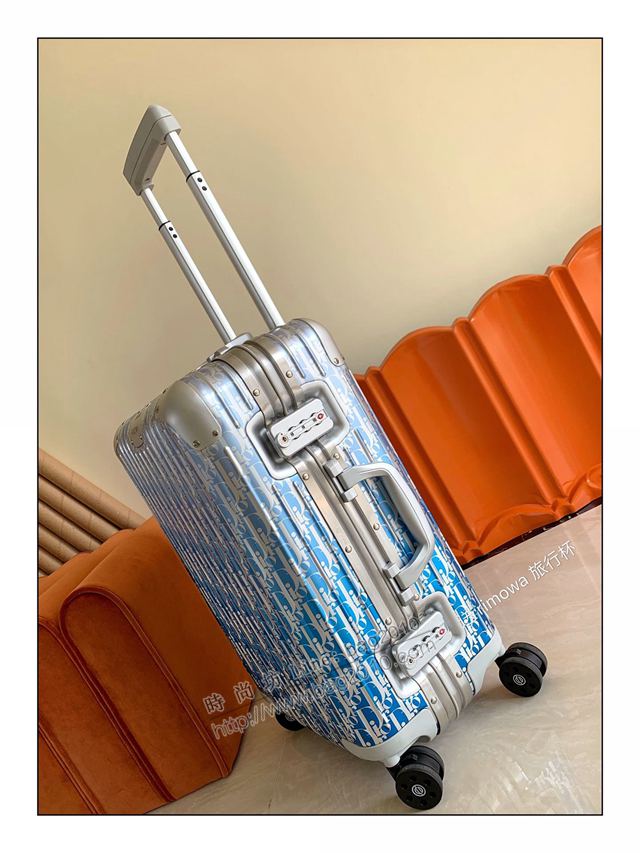 Rimowa拉杆箱 66656 2020年巴黎春夏新品 全鋁鎂合金登機箱 日默瓦拉箱 Dior x Rimowa驚豔聯名行李箱xzx1054